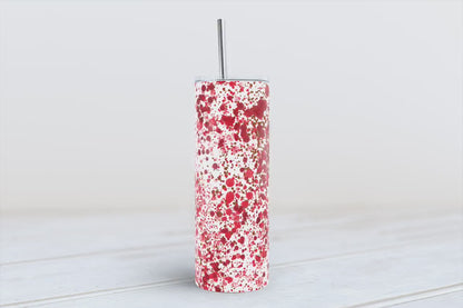 Blood splatter 20oz SKINNY TUMBLER straight wrap 1 jpeg file